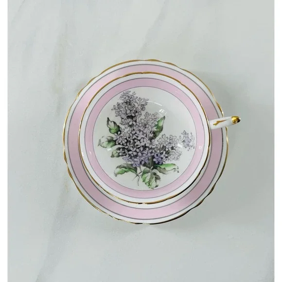 PARAGON Lilac Purple Pink Teacup & Saucer - Picture 7 of 9